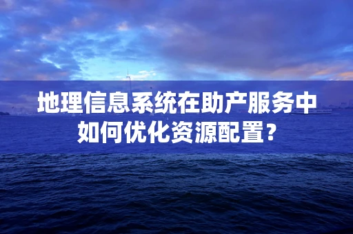 地理信息系统在助产服务中如何优化资源配置？