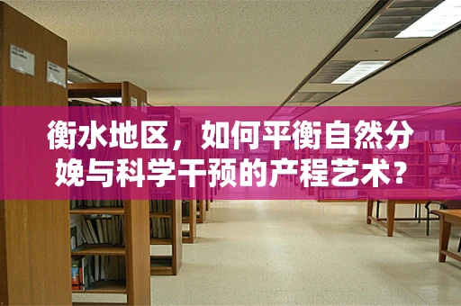 衡水地区，如何平衡自然分娩与科学干预的产程艺术？