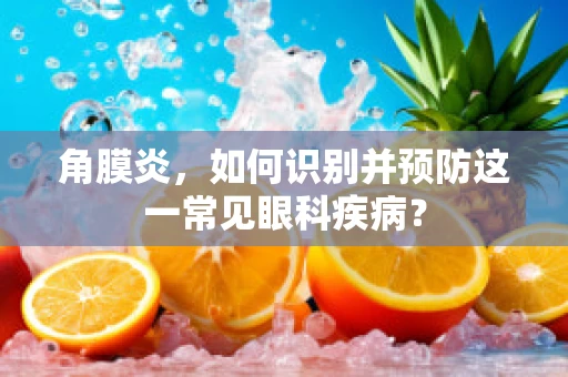 角膜炎，如何识别并预防这一常见眼科疾病？