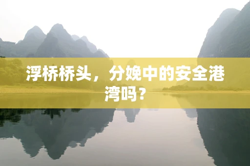 浮桥桥头，分娩中的安全港湾吗？